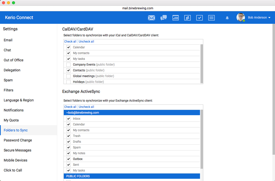Kerio Connect email_5